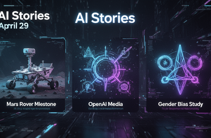 Featured image for article: AI Stories April 29 2026: Mars Rover Milestone, OpenAI Media, Gender Bias Study