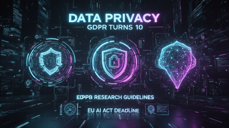 Data Privacy April 2026: GDPR Turns 10, EDPB Research Guidelines, EU AI Act Deadline