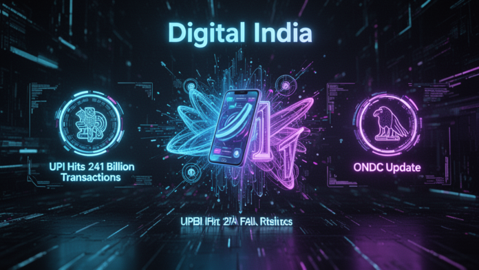 Featured image for article: Digital India April 2026: UPI Hits 241 Billion Transactions, RBI 2FA Rules, ONDC Update