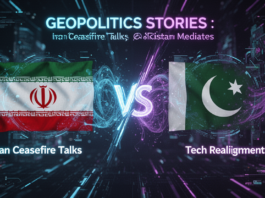 Featured image for article: Geopolitics Stories April 2026: Iran Ceasefire Talks, Pakistan Mediates, Tech Realignment