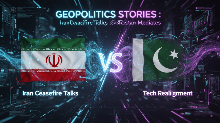Geopolitics Stories April 2026: Iran Ceasefire Talks, Pakistan Mediates, Tech Realignment