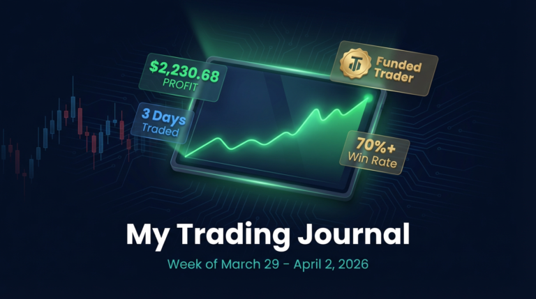 My Trading Journal: Week 1 on TopStep — March 29 to April 2, 2026 | $2,230 Profit in 3 Days